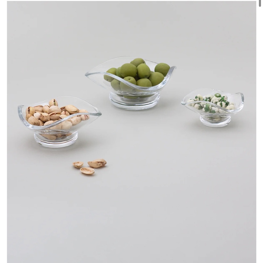 SIN Set of 3 glass bowls